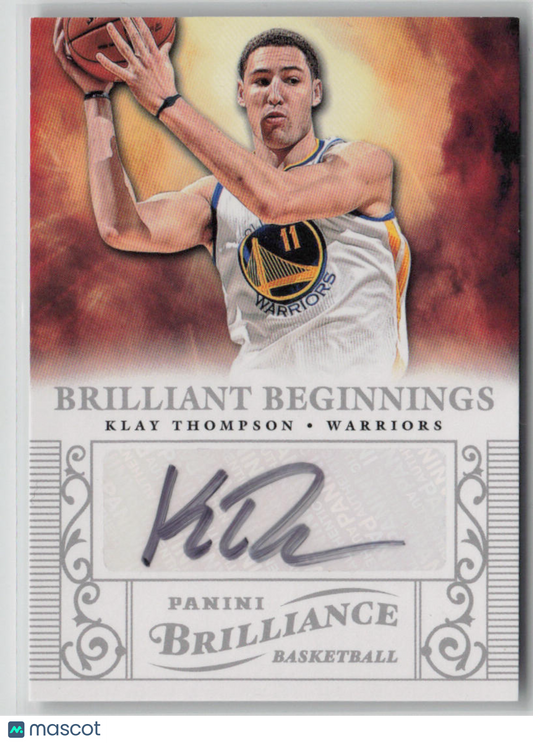2012-13 Panini Brilliance Klay Thompson Autograph #42