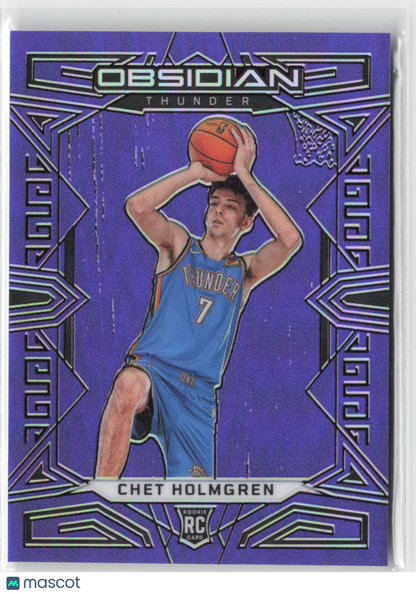 2022-23 Panini Obsidian Chet Holmgren Purple #/49 RC #157