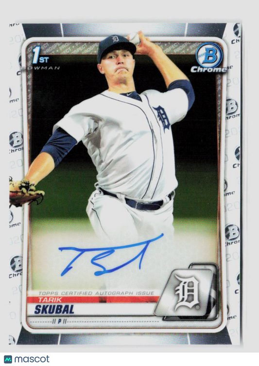 2020 Topps Bowman Tarik Skubal Chrome Prospect Autographs #CPA-TS