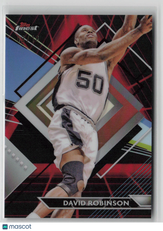 2023 Topps Finest David Robinson 03/10 Red Black #262