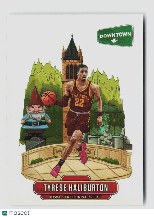 2020 Panini Collegiate Chronicles Tyrese Haliburton Rookie Downtown  #D-13