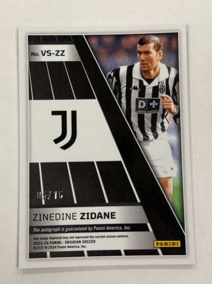 2023 Panini Obsidian Zinedine Zidane Auto 05/15 #VS-ZZ