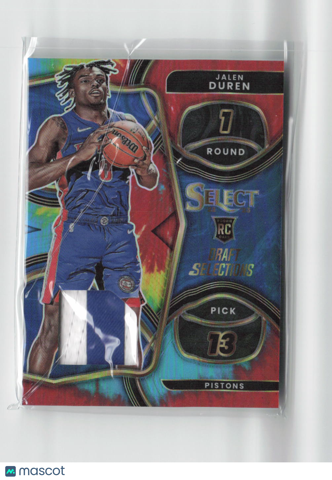 2022-23 Panini Select Jalen Duren RC Rookie Patch 06/25 #No. DSM-JD