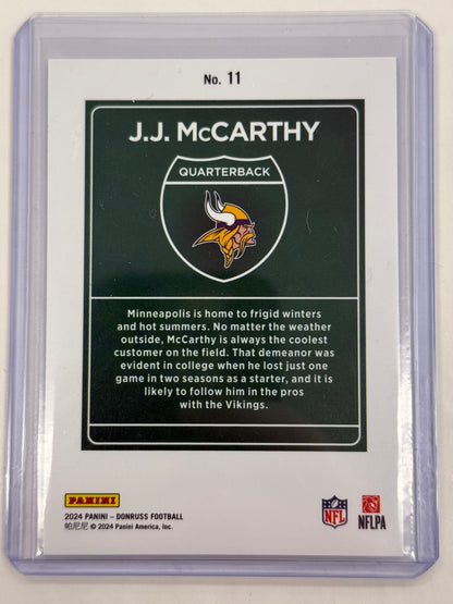 2024 Panini Donruss J.J. McCarthy Downtown #11