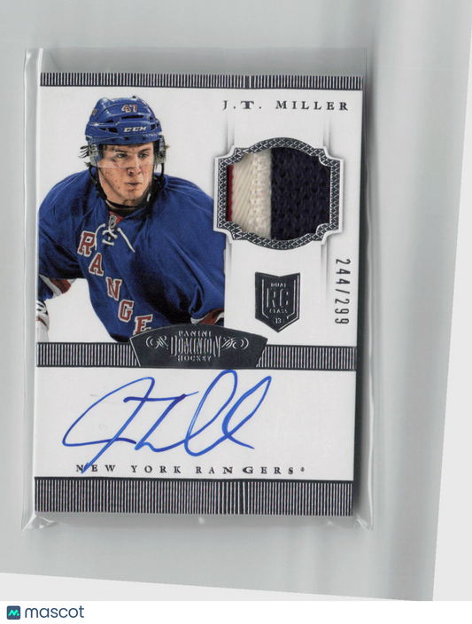 2013-14 Panini Dominion J.T. Miller Autograph Patch 244/299 #174