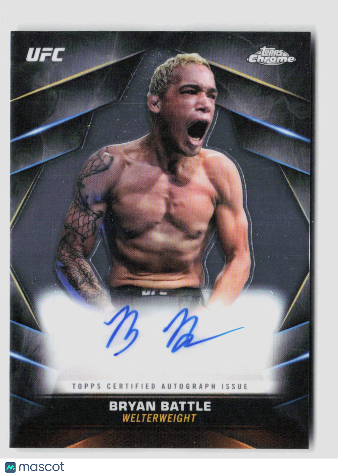 2024 Topps Chrome UFC Bryan Battle Veteran Chrome Auto CVA-BBA