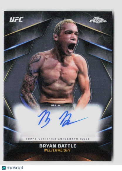 2024 Topps Chrome UFC Bryan Battle Veteran Chrome Auto CVA-BBA