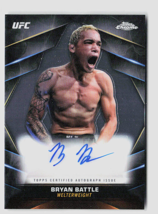 2024 Topps Chrome UFC Bryan Battle Veteran Chrome Auto CVA-BBA