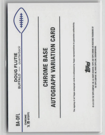 2024 Topps Chrome Doug Flutie Autograph Red Refractor Autograph #BA-DFL
