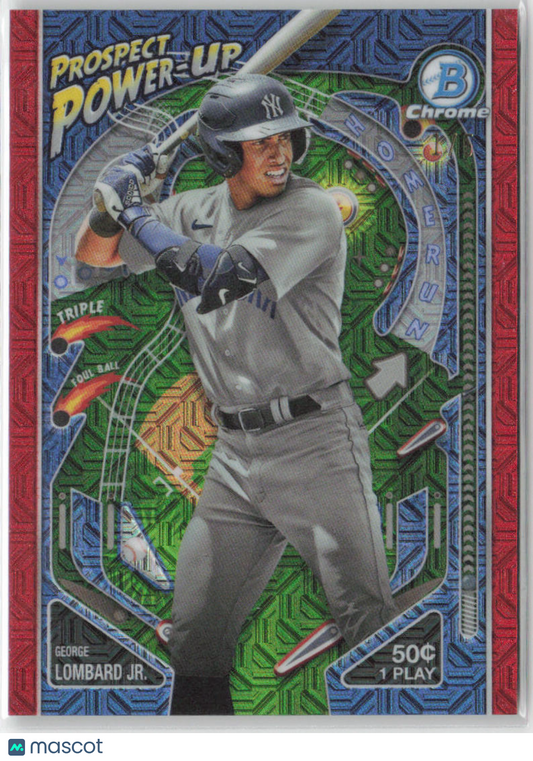 2024 Bowman George Lombard Jr. Power-Up Red Refractor 1/5 #PP-17