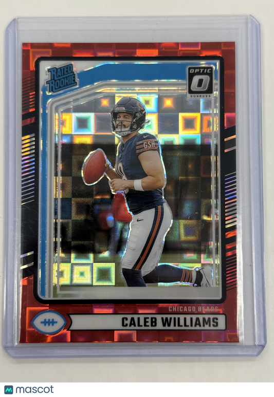 2024 Panini Donruss Optic Caleb Williams Red Pandora #327