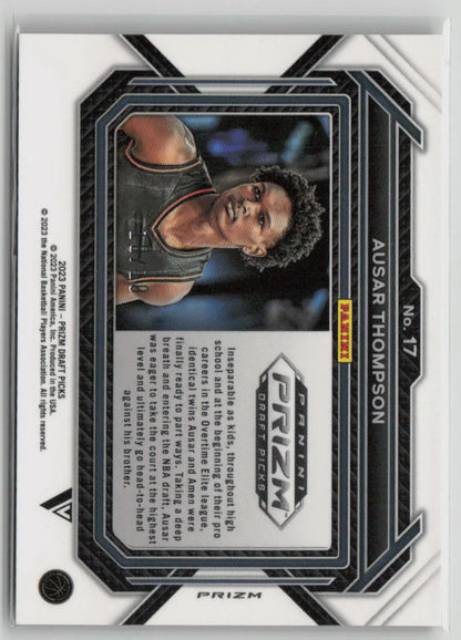 2023 Panini Prizm Ausar Thompson Rookie Gold 10/10 #17