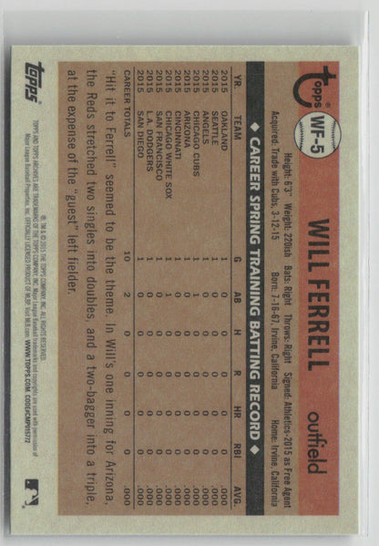 2015 Topps Will Ferrell #WF-5