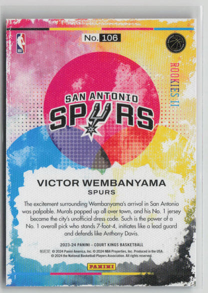 2023 Panini Court Kings Victor Wembanyama Rookies II #106