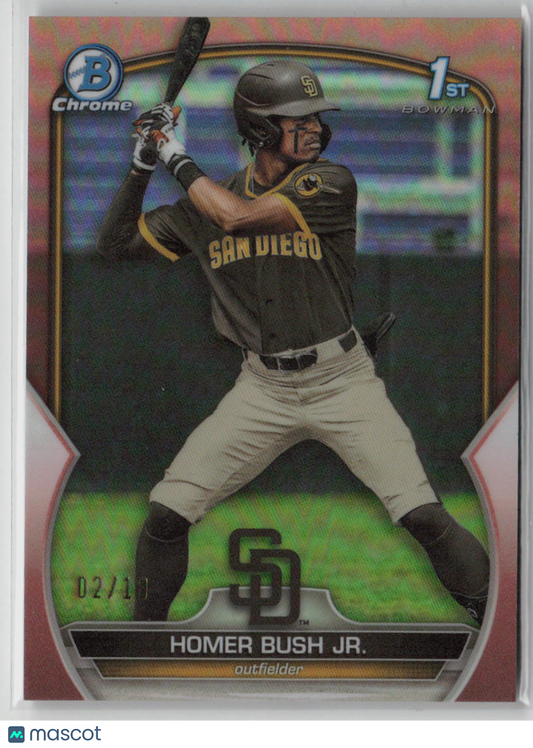 2023 Bowman Chrome Homer Bush Jr. 02/10 Pink #BDC-124
