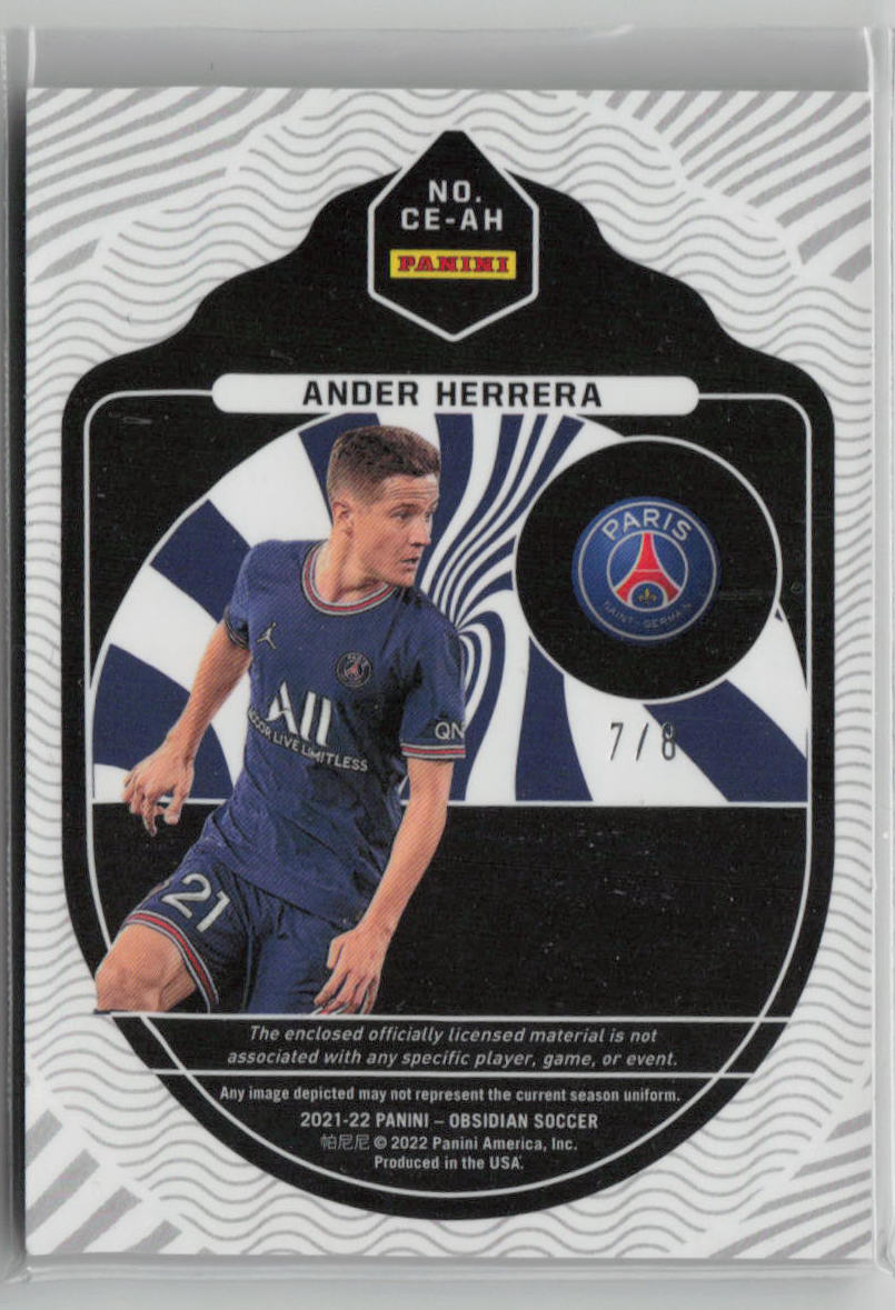 2021-22 Panini Obsidian Ander Herrera Cutting Edge Patch 7/8 #CE-AH