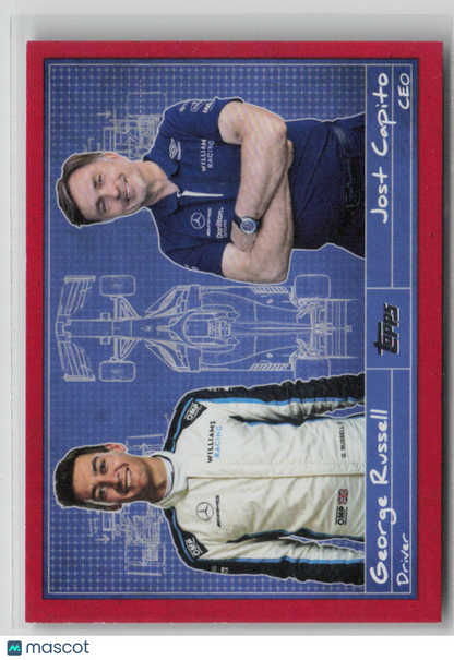 2021 Topps Formula 1 Jost Capito George Russell 5 / 5 #D-7