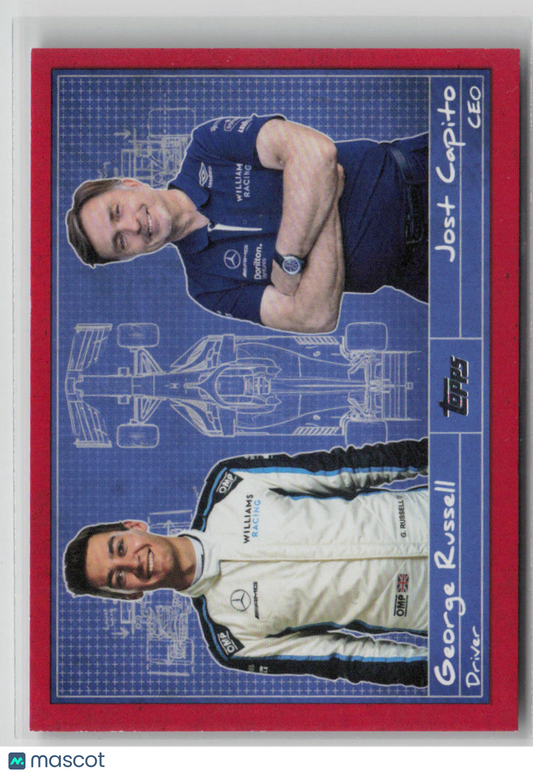 2021 Topps Formula 1 Jost Capito George Russell 5 / 5 #D-7