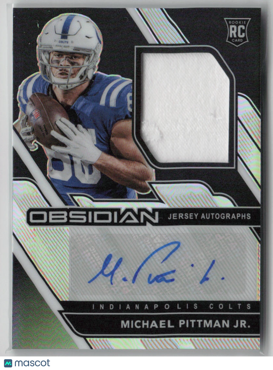 2020 Obsidian Michael Pittman Jr. Autograph 025/150 Jersey RC #214