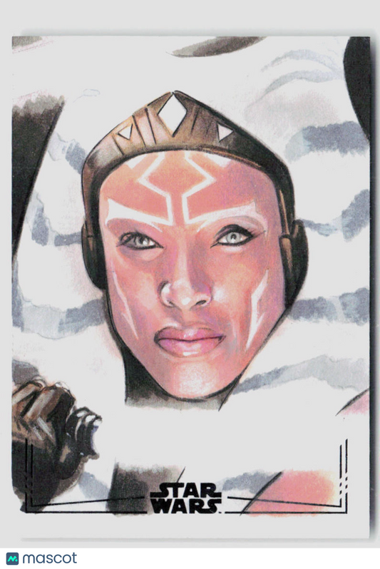 2024 Ahsoka Tano Black Foil Sketch Card 1/1 Jason Davies