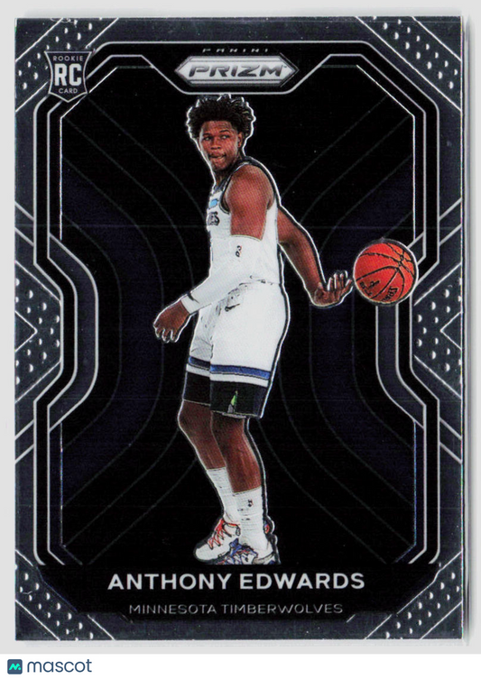 2020 Panini Prizm Anthony Edwards Rookie Card #258