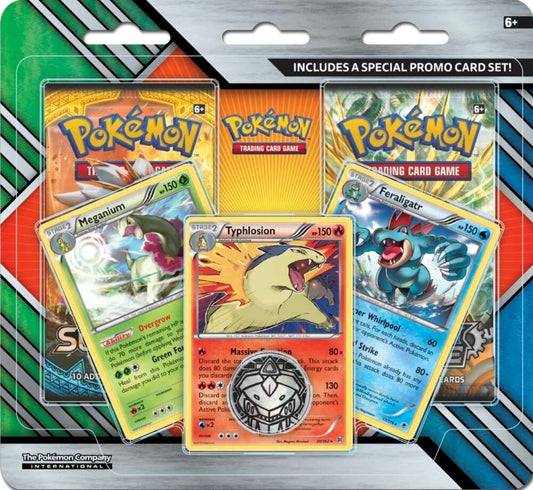 Sun & Moon 2-Pack Blister Pack (Meganium, Typhlosion & Feraligatr)