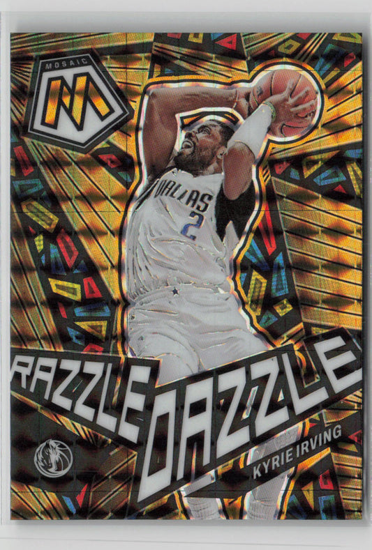 2022 Panini Mosaic Kyrie Irving Razzle Dazzle #8