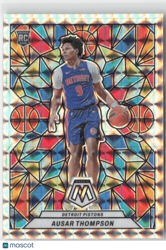 2023 Panini Mosaic Ausar Thompson Rookie Stained Glass Case Hit No.1