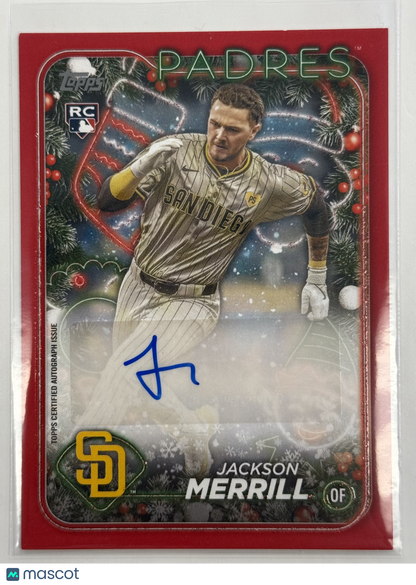 2024 Topps Holiday Mega Baseball Jackson Merrill 03/10 #HAC-JM