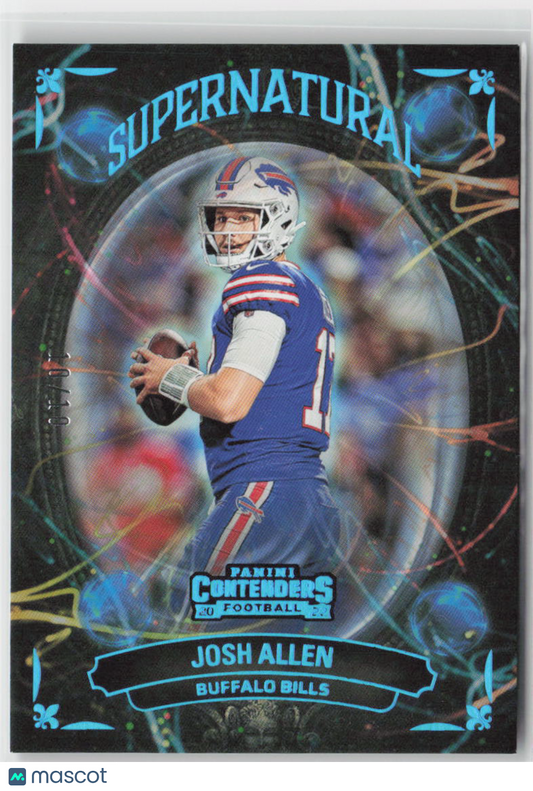 2022 Panini Contenders Josh Allen 10/10 Supernatural Platinum #SN-JAL