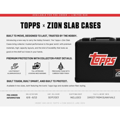 TOPPS ZION SLAB CASE 2R BOX