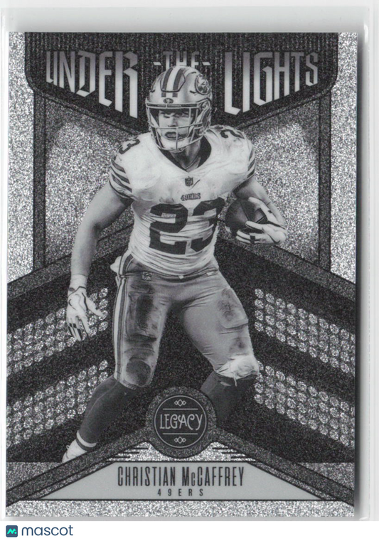 2023 Panini Legacy Christian McCaffrey Under the Lights Glitter SSP #UL-CMC