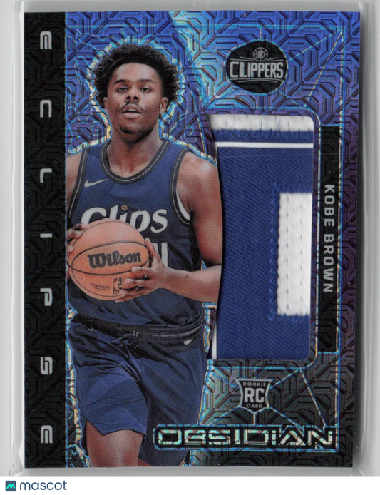 2023-24 Panini Obsidian Basketball Kobe Brown RC Patch 4/5 #EM-KBR