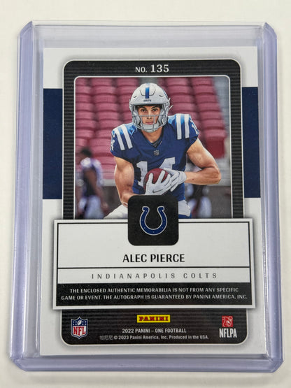 2022 Panini Alec Pierce #09/25 RC #135