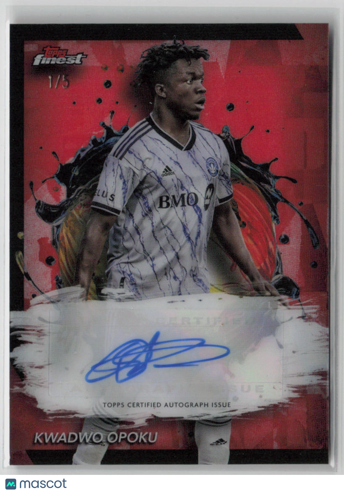 2024 Topps Finest Kwadwo Opoku Red Autograph 1/5 #BA-KO