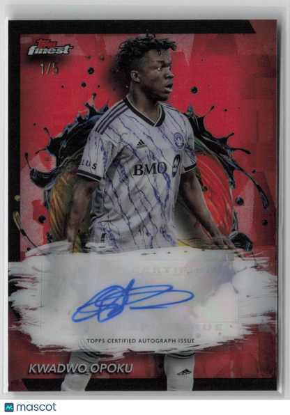 2024 Topps Finest Kwadwo Opoku Red Autograph 1/5 #BA-KO