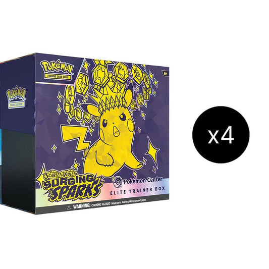 Surging Sparks Elite Trainer Box (Pokemon Center Exclusive) Sealed Case