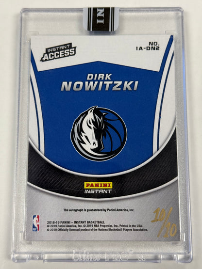 2018 Panini Instant Dirk Nowitzki #41 21 Seasons 10/10 #IA-DN2