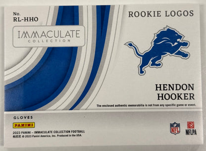 2023 Panini Immaculate Hendon Hooker Gloves Rookie Logos 2/5 #RL-HHO