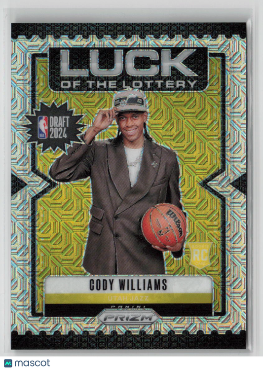 2023-24 Panini Prizm Cody Williams Rookie Luck of The Lottery Mojo 25/25 #7