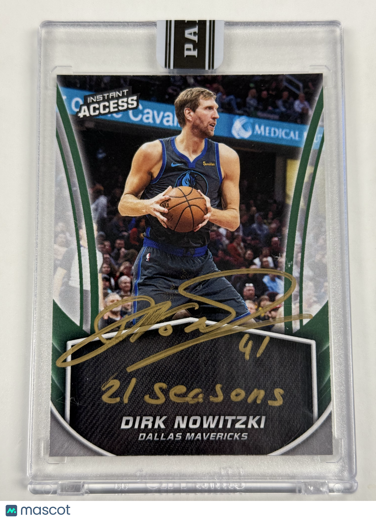 2018 Panini Instant Dirk Nowitzki #41 21 Seasons 10/10 #IA-DN2