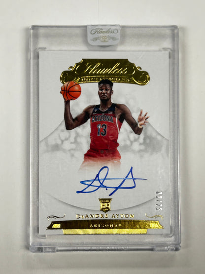 2018 Panini Flawless Collegiate DeAndre Ayton 09/25 Gold Rookie Auto #101