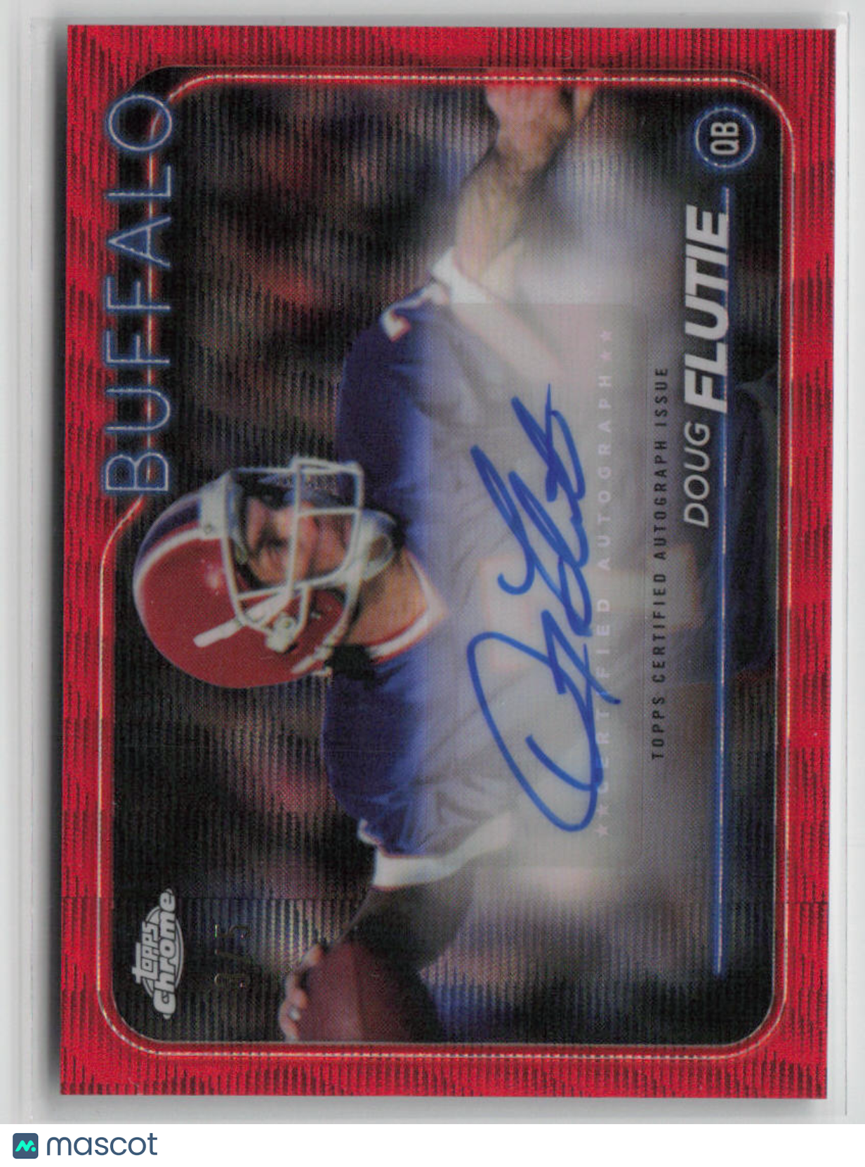 2024 Topps Chrome Doug Flutie Autograph Red Refractor Autograph #BA-DFL