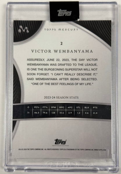 2023 Topps Mercury Victor Wembanyama RC No. 1 Draft Pick #2