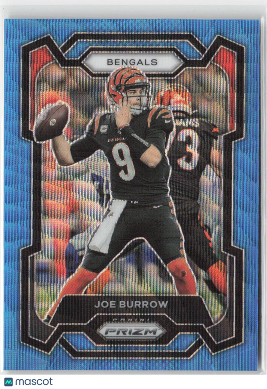 2023 Panini Prizm Joe Burrow 015/199 Blue Wave #57