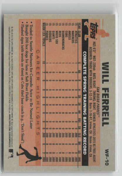2015 Topps Will Ferrell #WF-10