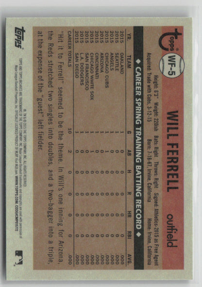 2015 Topps Will Ferrell #WF-5