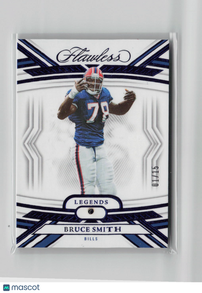2024 Panini Flawless Football Bruce Smith Sapphire 01/15 #74