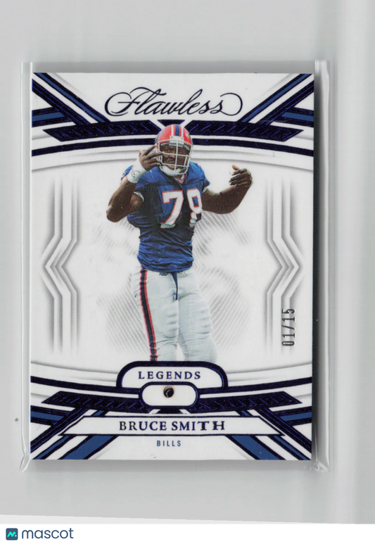 2024 Panini Flawless Football Bruce Smith Sapphire 01/15 #74