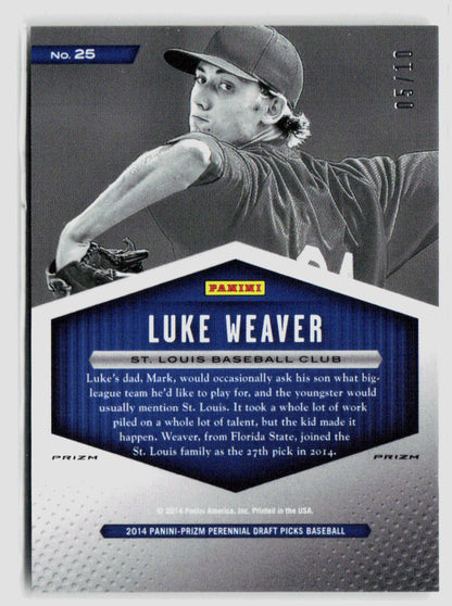 2014-Panini Luke Weaver Draft Class Rookie Gold #/10 #25